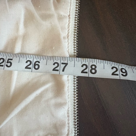 Meshki size small Elegant Cream Denim Women's Zipper back Corset Top - Picture 8 of 8